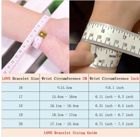 cartier love bracelet size chart|其他.